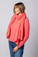 Coral Cashmere Scarf AC1005H | Esthēme Cachemire