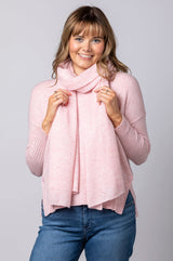Baby Pink Button Detail Cashmere Jumper JF6W40C | Esthēme Cachemire