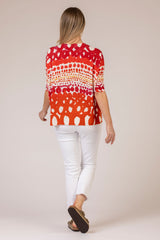 Red Dotty Jumper | Esthēme Cachemire