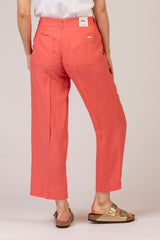 Maine S Coral Linen Trousers | Brax