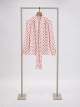 Polka Dot Silk Blouse 6056 | Herzens