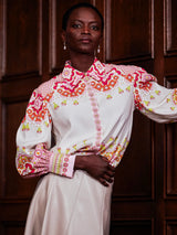 Printed Silk Shirt 6079 | Herzens