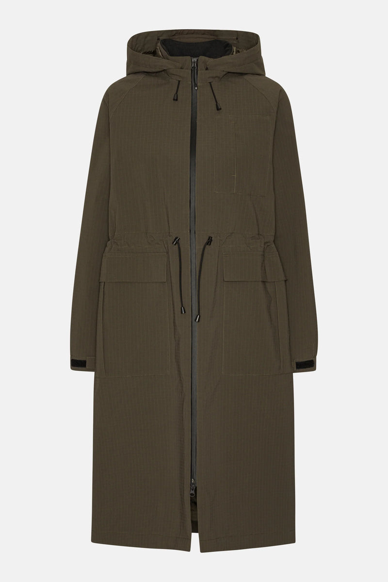 Thermal01 Long Winter Coat in Wren | Ilse Jacobsen Hornbæk – Sarah Thermal01 Long Winter Coat in Wren | Ilse Jacobsen Hornbæk – Sarah