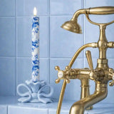 French Blue Belmont Toile Flameless LED Wax Candles | Tinkalink
