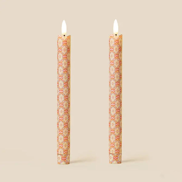 Ziggy Peach Flameless LED Wax Candles | Tinkalink