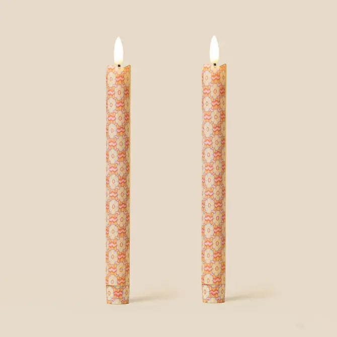 Ziggy Peach Flameless LED Wax Candles | Tinkalink
