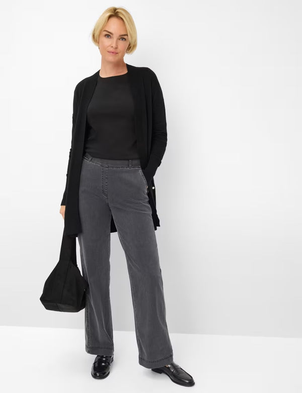 Pam Flared Pull-On Anthracite Jeans | Brax