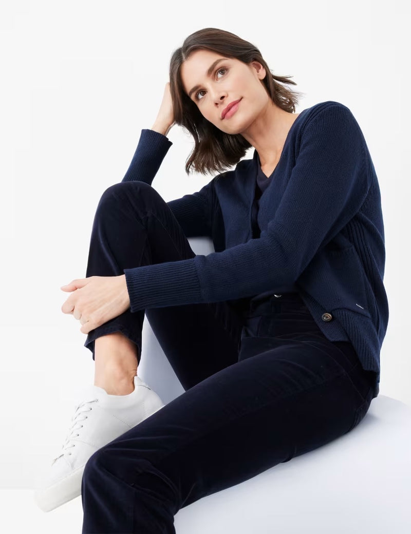 Carola Navy Velvet Trousers | Brax