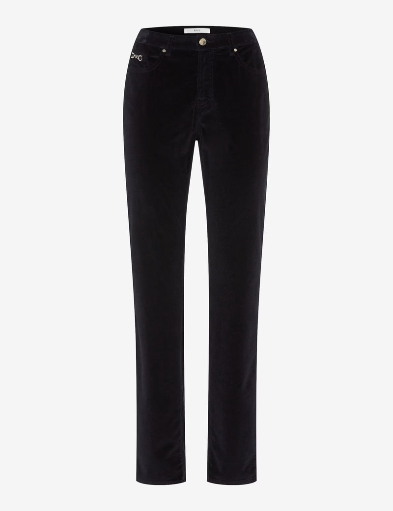 Carola Navy Velvet Trousers | Brax