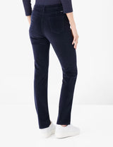 Carola Navy Velvet Trousers | Brax