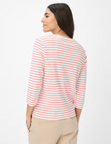 Cira Cranberry Stripe 3/4 Top | Brax