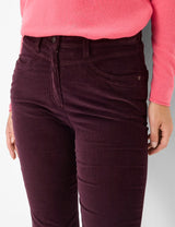 Laura New Grape Corduroy Trousers | Brax