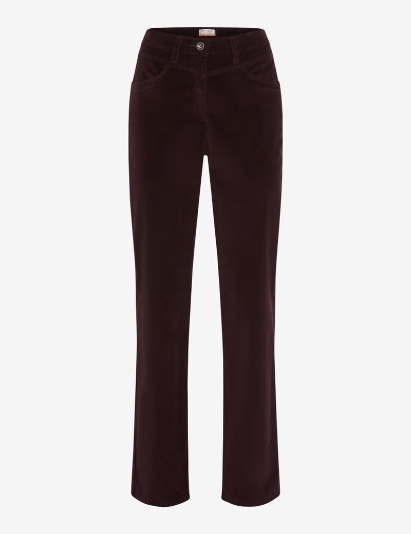 Laura New Grape Corduroy Trousers | Brax