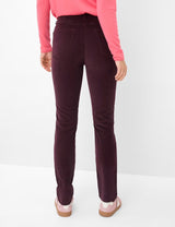 Laura New Grape Corduroy Trousers | Brax