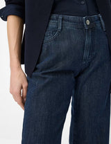 Maine Clean Dark Blue Denim Wide Leg Jeans | Brax