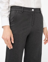 Maine Grey Jersey Wide Leg Trousers | Brax
