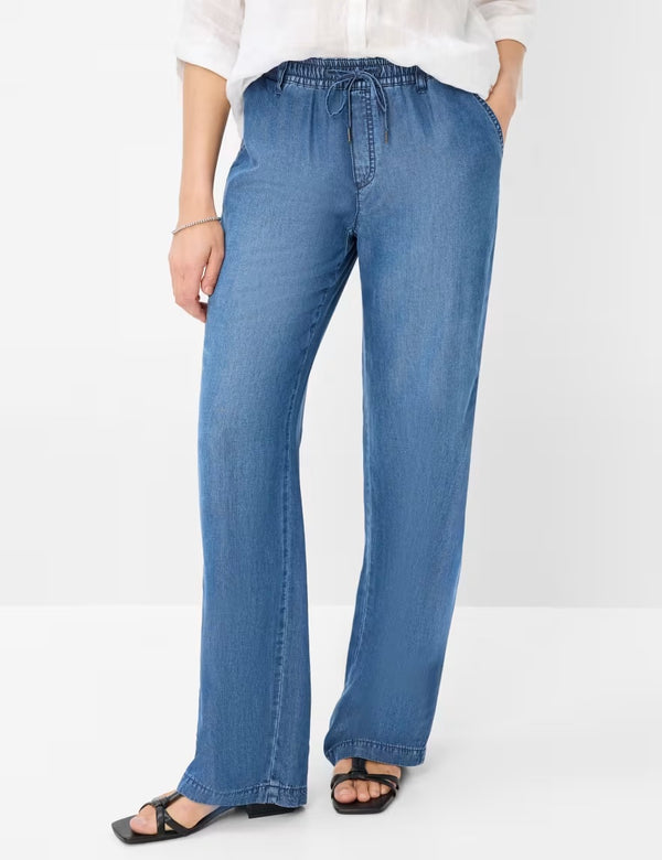Maine Wide Leg Drawstring Jeans | Brax