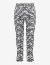 Mara S Navy Patterned Chino Trousers | Brax