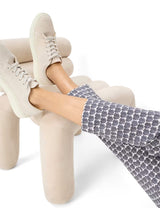 Mara S Navy Patterned Chino Trousers | Brax