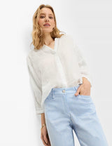 Mara S Blue Striped Chino Trousers | Brax