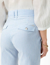 Mara S Blue Striped Chino Trousers | Brax
