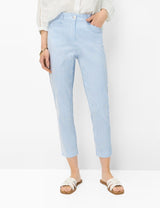 Mara S Blue Striped Chino Trousers | Brax