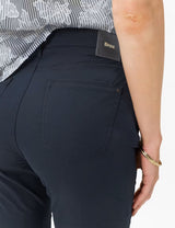 Mary C Cropped Navy Trousers | Brax