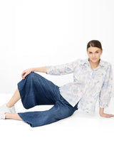 Melli S Cropped Denim Culottes in Regular Blue | Brax