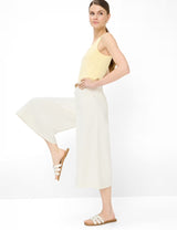 Melli S Cropped Denim Culottes in Soft Ecru | Brax