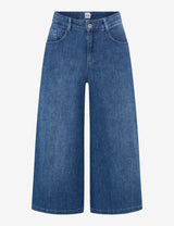 Melli S Cropped Denim Culottes in Regular Blue | Brax