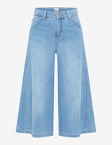 Melli S Cropped Denim Culottes in Light Blue | Brax