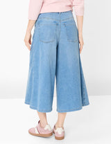 Melli S Cropped Denim Culottes in Light Blue | Brax