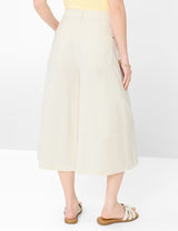 Melli S Cropped Denim Culottes in Soft Ecru | Brax