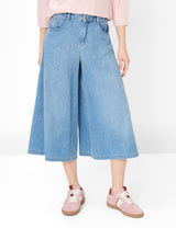 Melli S Cropped Denim Culottes in Light Blue | Brax