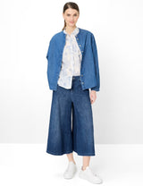 Melli S Cropped Denim Culottes in Regular Blue | Brax
