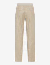 Pam Flared Wide Leg Pull On Linen Trousers | Brax