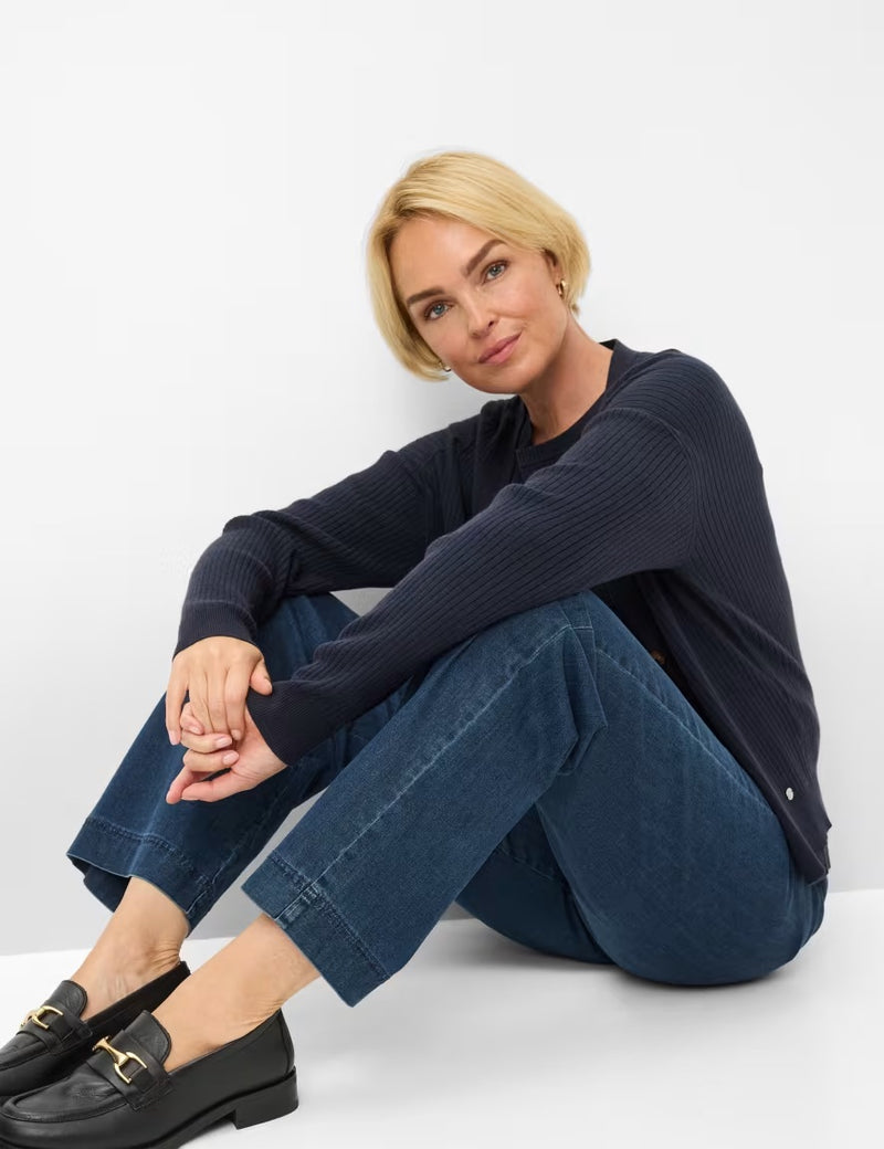 Pam Flared Pull-On Dark Blue Jeans | Brax