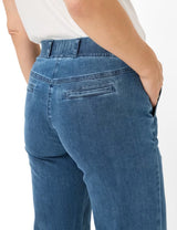 Pam Flared Pull-On Stone Blue Jeans | Brax