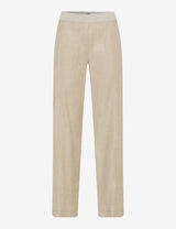 Pam Flared Wide Leg Pull On Linen Trousers | Brax