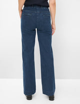Pam Flared Pull-On Dark Blue Jeans | Brax