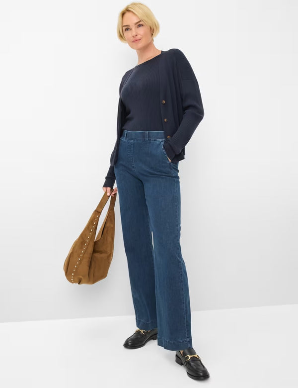 Pam Flared Pull-On Dark Blue Jeans | Brax