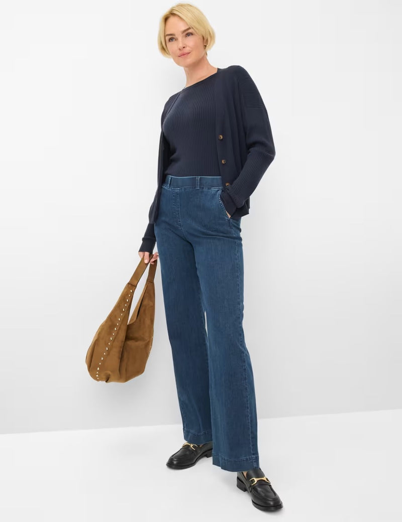 Pam Flared Pull-On Dark Blue Jeans | Brax