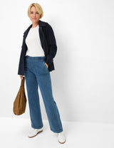 Pam Flared Pull-On Stone Blue Jeans | Brax
