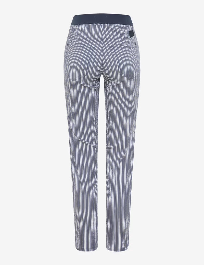 Pamina Striped Blue Pull-On Jeans | Brax