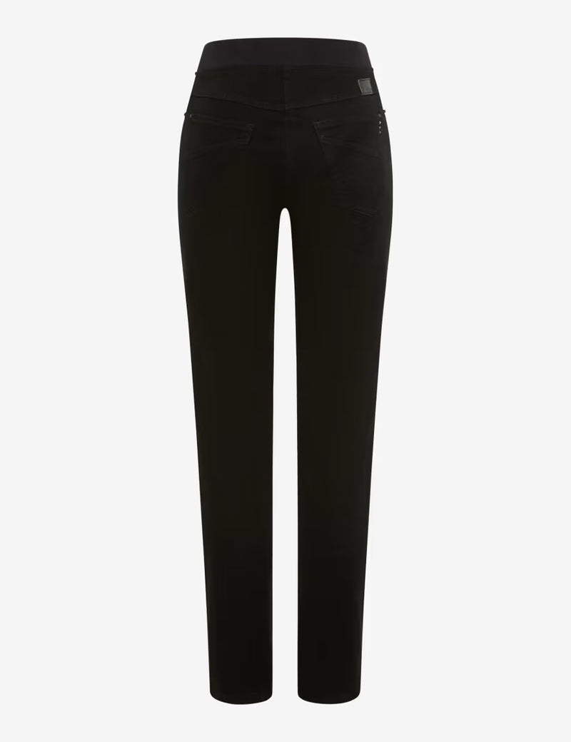 Pamina Black Pull-On Trousers | Brax