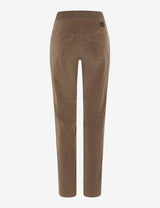Pamina Taupe Corduroy Pull-On Trousers | Brax