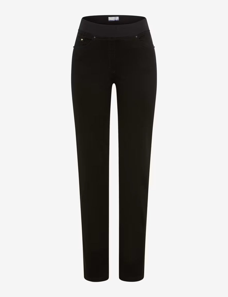 Pamina Black Pull-On Trousers | Brax