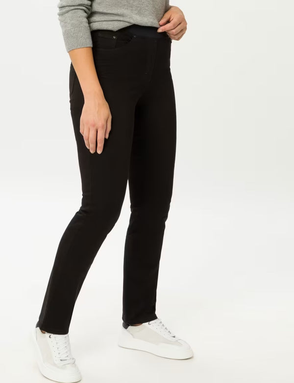Pamina Black Pull-On Trousers | Brax