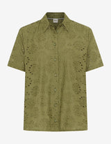 Vera Olive Broderie Anglaise Blouse | Brax