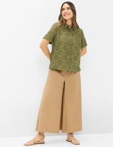 Vera Olive Broderie Anglaise Blouse | Brax